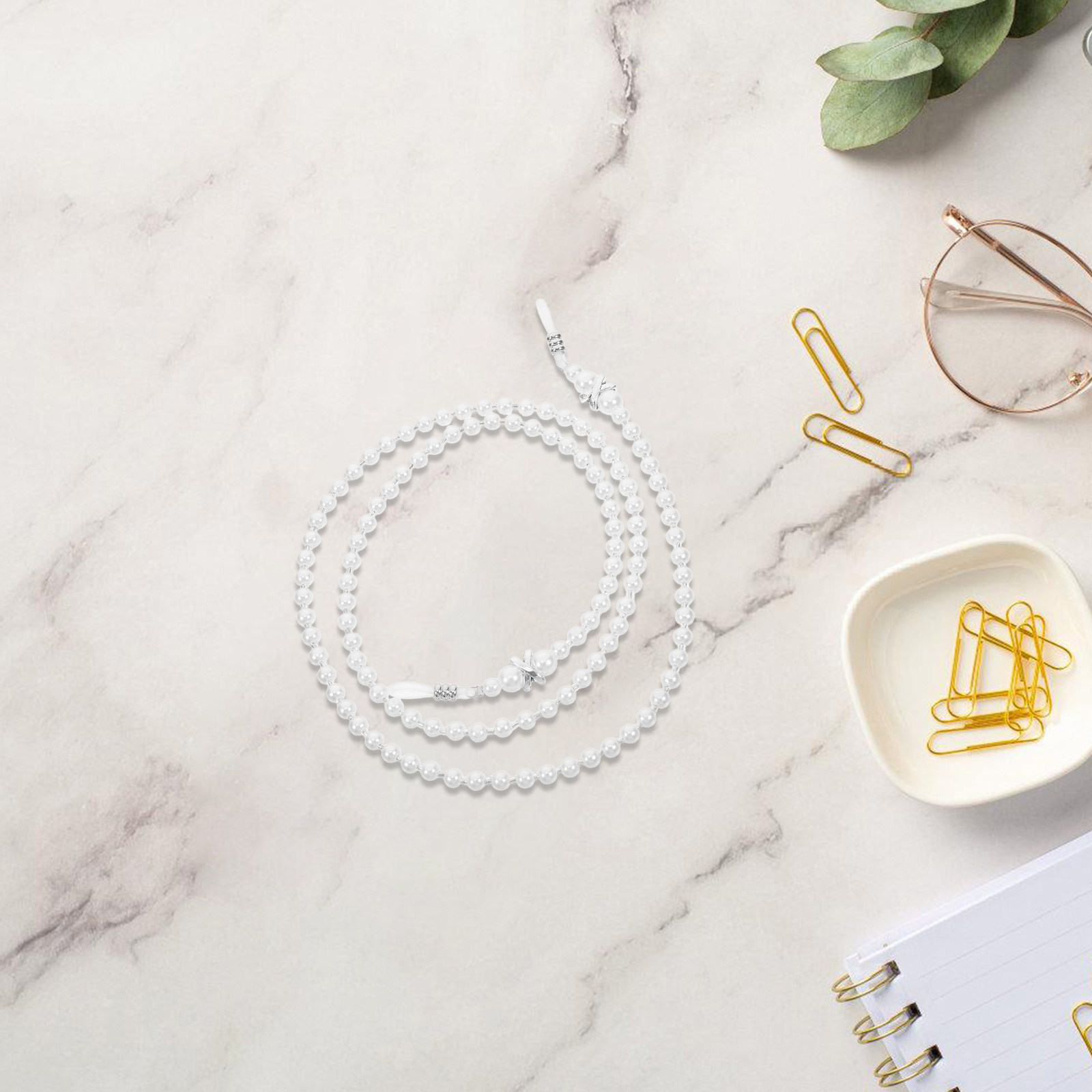 Mask Chain Holder - Cadena para Gafas con Perlas Antideslizante,